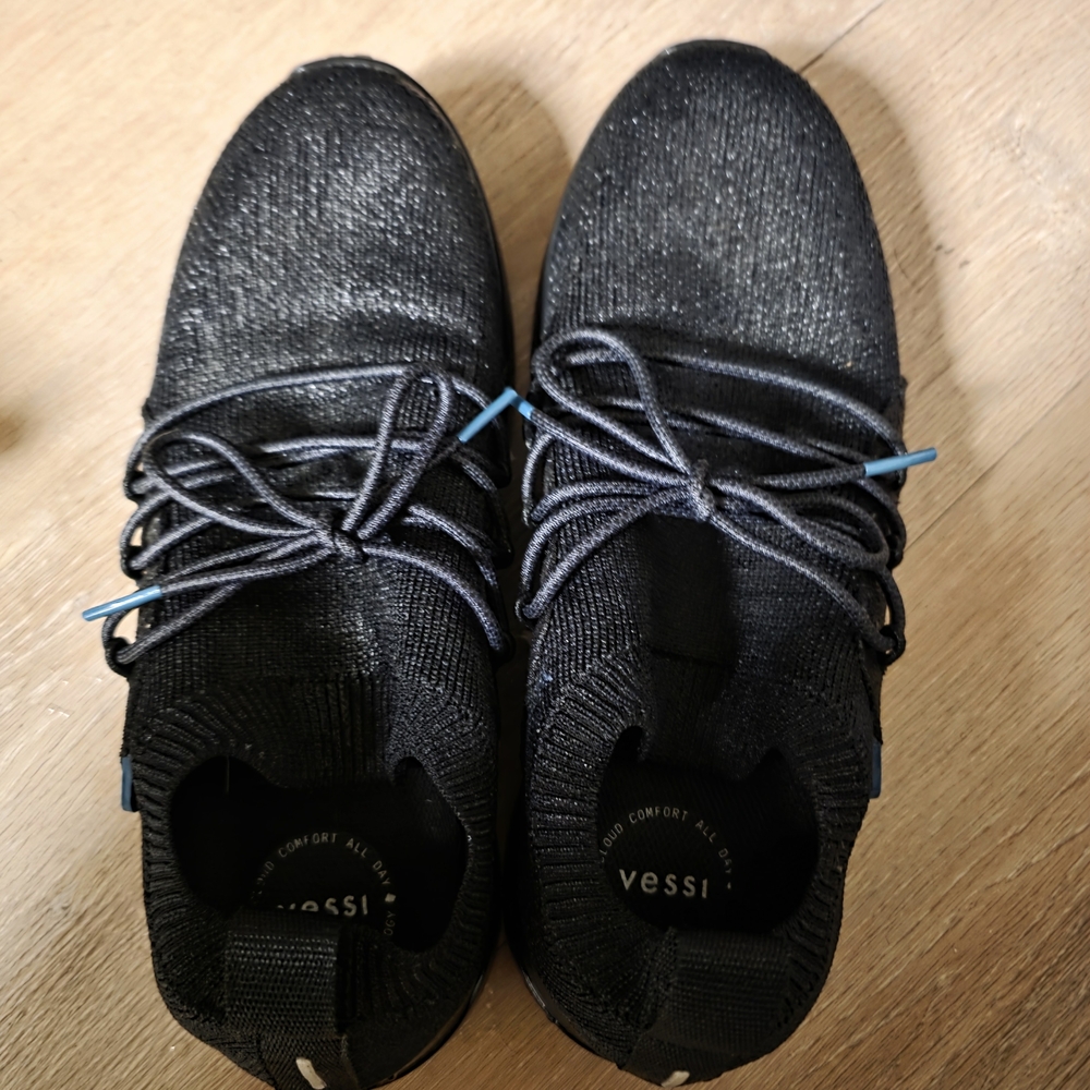 Vessi Women's Black Knit Sneakers